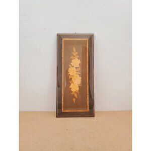 Inlaid Wood Marquetry Picture, Italian Art, Vintage Wooden Picture, Inlaid wood,